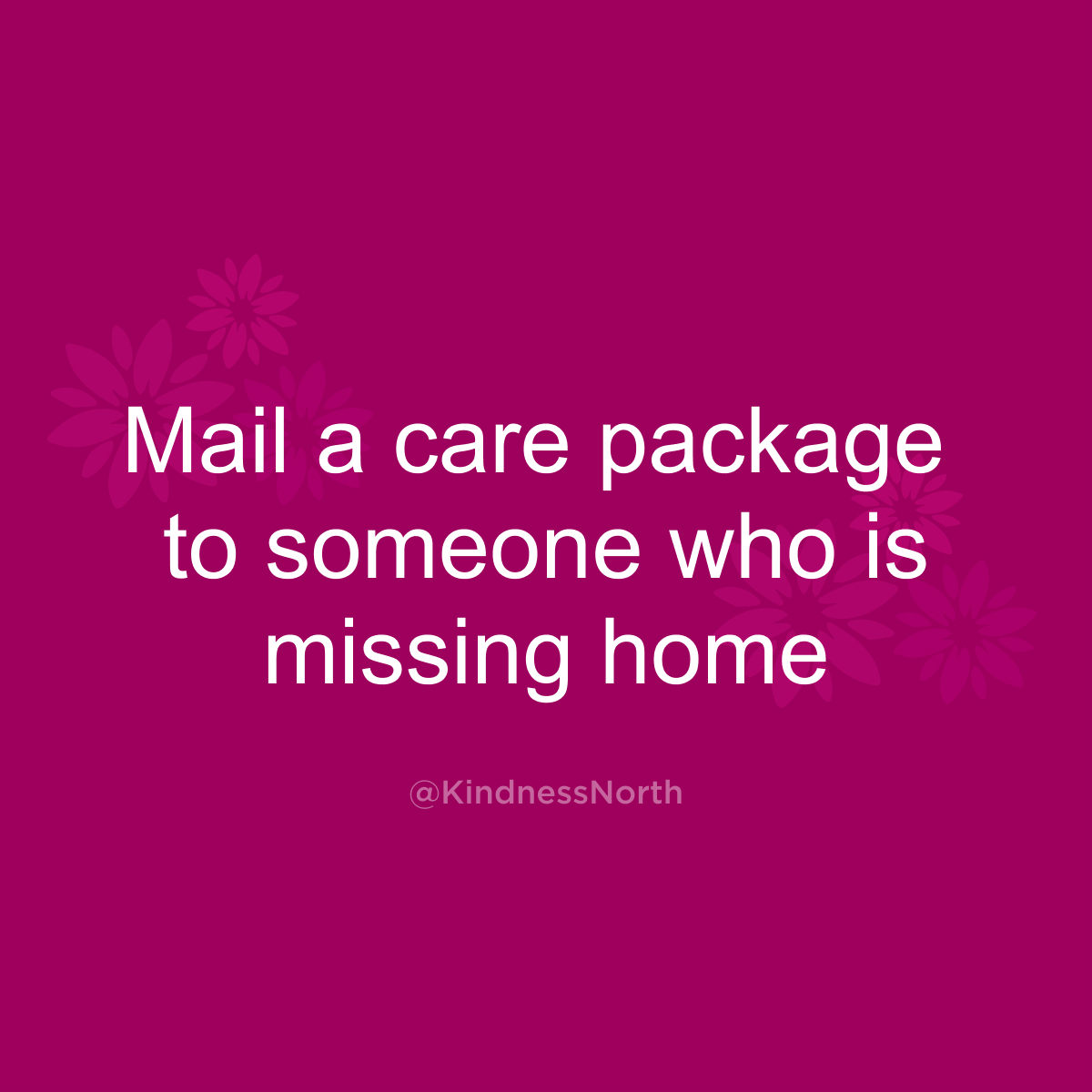 Mail a care package to someone who is missing home